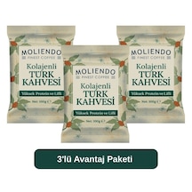 Moliendo Kolajenli Türk Kahvesi 100 G 3'lü Avantaj Paketi Türk Kahvesi