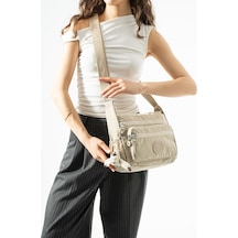 571 Collections Ultra Hafif, Çok Cepli , Çok Bölmeli Çapraz Askılı Postacı Çanta Spor, Seyahat, Gündelik Bej Model: 571-6a