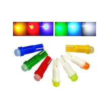 Beyaz 10 Adet T5 Led Işıkları W1.2w W3w Led Araç İç Işık Otomatik Yan Kama Pano Göstergesi Enstrüman Lamba Ampulü 4014 Led Süper Parlak