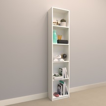 Rafkestir Asya Suntalam Kitaplık ( 40 X 180 Cm ) Beyaz ( Mat )