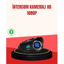 Mey İthalat Q28 Kameralı Motosiklet Kask Kulaklık Bluetooth 5.3 Su Geçirmez 1080p Hd