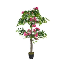 Yapay Ağaç Fuşya Begonvil Ağacı 130cm Doğal Salex Dallı
