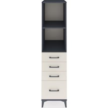 Kronos Dolap 2 Raflı 4 Çekmeceli 44x59x182 Antrasit-aytaşı Antrasit