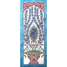 Armada Çini 40X100 Cm Ed 702 Göbekli Eldekoru Çini Pano