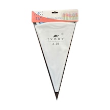 Ivory Yıkanabilir Tekrar Kullanılabilir Beyaz Krema Sıkma Torbası - 35 Cm. - 1 Adet Beyaz