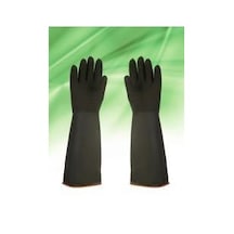 Asit Eldiveni Siyah Kauçuk 60 Cm Tdrtr