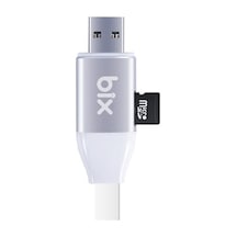 Bix IData Pro Micro Sd Kart Okuyuculu Apple iPhone Uyumlu Şarj Kablosu (514862085)