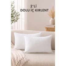 2'li İç Kırlent Silikon Elyaf Dolgulu Koltuk Kırlenti İç Yastık Dolgusu Kırlent İçi Çok Renkli
