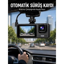 3 Kameralı Dvr Araç Kamerası Tam Güvenlik Tam Kapsama Yeni Nesil