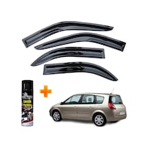 Renault Scenic 3 Mügen Cam Rüzgarlığı 2009 Sonrası 4 Lü Takım +500ml Lastik Parlatıcı