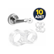 10 Adet Plastik Kapı Kolu Stoperi Duvar Koruyucu Şeffaf Kapı Kolu Tamponu