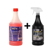 Ağır Yağ Ve Radyatör Temizleme Sıvısı 1 Lt & Lastik Parlatıcı Jel 500 Ml