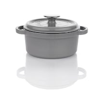 Schafer Guss Chef Demir Döküm 20Cm Derin Tencere Gri