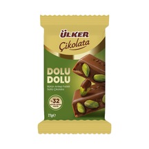 Ülker Çikolata Dolu Dolu Antep Fıstıklı 77 G - 8 Adet Tarı