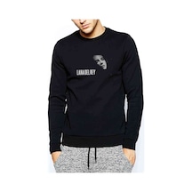 Lana Del Rey Baskılı Siyah Erkek Sweatshirt