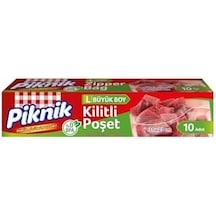 Piknik Gıda Ambalaj Kilitli Poşet Büyük 10'lu 1396 0