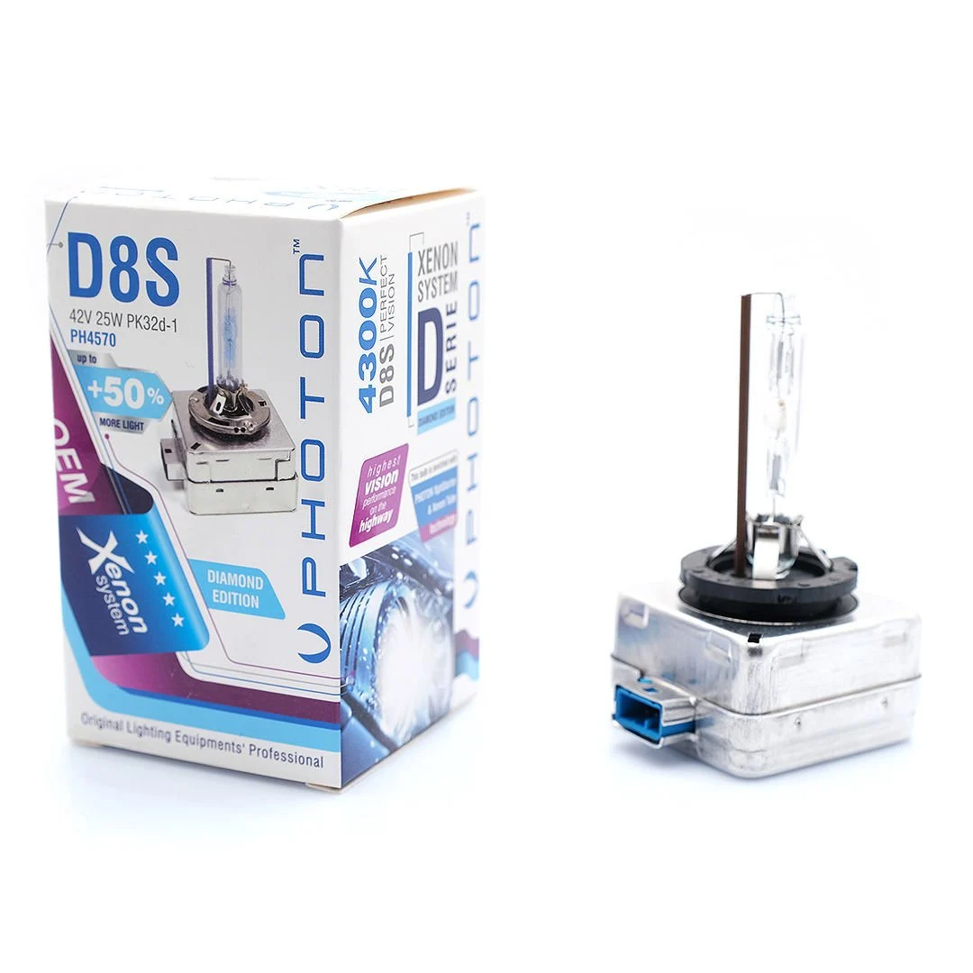 Photon D8s 4300 Kelvin Gün Işığı Xenon Ampul +%50 Fazla Işık - 2 Adet