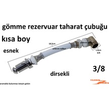 Gömme Rezervuar Taharat Çubuğu Esnek 18cm Kısa Boylu Yumşak Dirse