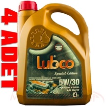 Lubco 5W-30 Tam Sentetik Motor Yağı 4 x 4 L