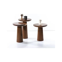 3'lü Mantar Yan Sehpa