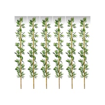Rüzgar Yapay Çiçekçilik 2metre 6 Adet Bambu Yeşil