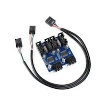 9 Pin Usb Çoklayıcı Anakart Için 4 Port Usb 2.0 Çoklayıcı