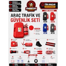 Trafik Ve Lüx İlk Yardım Setli Tüvtürk Onaylı Yeni Mevzuata Uygun Kırmızı