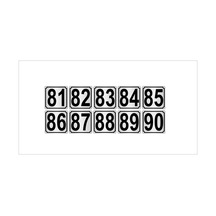 Metal Kapı,Masa,Dolap Numarası 3,5Cmx3,5Cm 10 Adet (81…90) (428976636)