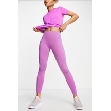 Nike Trainng Go Dri Fit İnfinalock 7/8 Leggings 6 Cepli Toparlayıcı Reflektörlü Antrenman Taytı Fuşya