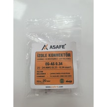 Asafe Isı Büzüşmeli,Kendinden Lehimli,Izolekonnektör 0,34Mm(20Li)