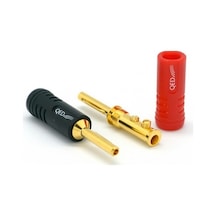Qed Qe-1870 Screwloc Abs 4Mm Banana 1 Kırmızı + 1 Siyah