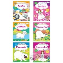 Çıkartmalı Boyama Serisi 6 Kitap Set
