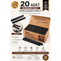 Midex Örf-bt-25bk-10x Siyah Ritim Çubuğu Örf Aletleri Seti 25 Cm Karbon Fiber Toptan Paket 10 Çift Tek Renk