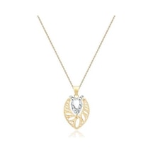 Diamond Line-Gülaylar - Altın 14 Ayar Taşsız Klasik Kolye N11.24859