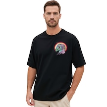 Unicorn Oversize Unisex T-shirt Siyah