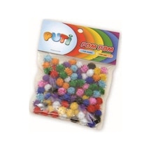 Pom Pom Metalik 10 Mm 100 Lü 4476
