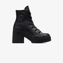 Converse Chuck 70 De Luxe Leather Deri Unisex Siyah Sneaker Düz A06145c Siyah