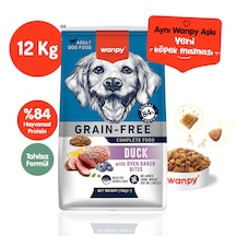 Wanpy Tahılsız Ördekli Yetişkin Köpek Maması 12 Kg