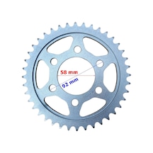 7rks-srk125r-035 Rks Srk125 Arka Dişli 428 40t İç 58 Mm 6 Delik