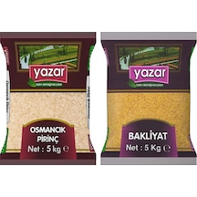 Yazar Osmancık Pirinç 5 KG + Yazar Pilavlık Bulgur 5 KG