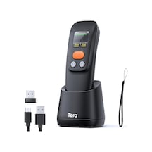 1600 Kablosuz 1d 2d Qr Barkod Okuyucu Ergonomik El Tipi 3in1 Bluetooth, 2.4g Kablosuz, Usb Süper Kod Çözme Cmos