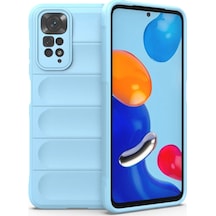 Newface Xiaomi Redmi Note 11 Kılıf Optimum Silikon - Sky Blue Mavi Diğer
