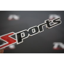 Audi Sports Logo Krom Metal 3M Bagaj Logo