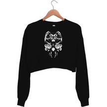 Kurukafa-Skull Kadın Crop Sweatshirt Kadın Crop Sweatshirt (525398043)