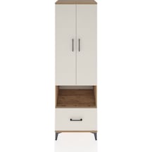 Hyperion Dolap 5 Raflı Tek Çekmeceli 2 Kapaklı 60x44x195 Çam-aytaşı Atlas Çam