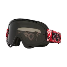 Oakley O-frame Mx 702992 Red Eddie Dark Grey Motocross Goggle Çok Renkli