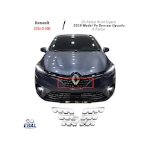 Ebal Otomotiv Renault Clio 5 Hb - Ön Panjur Krom IZGARA 6 PRÇ