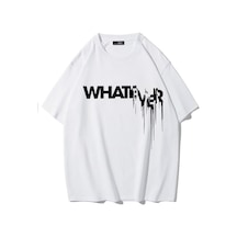 Brz Collectıon Brz Collection Unisex Oversize Whatever T-shirt Beyaz