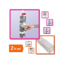 5 Adet Dolap İçi Asılabilir Temiz Çorap Düzenleyici + 11 Gözlü Akordiyon Çekmece Organizer - 2li Set Belirtilmemiş