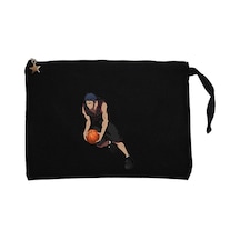 Black Baller Anime Siyah Clutch Astarlı Cüzdan / El Çantası Siyah
